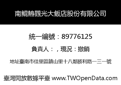 南鯤鯓觀光大飯店股份有限公司