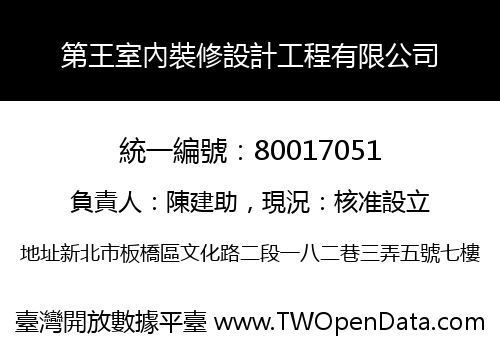 第王室內裝修設計工程有限公司