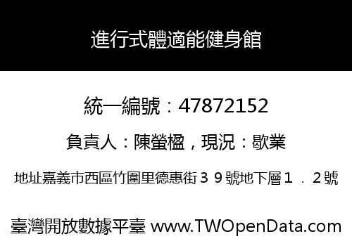 進行式體適能健身館