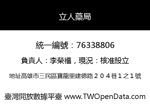 立人藥局