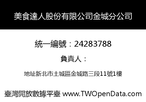 美食達人股份有限公司金城分公司