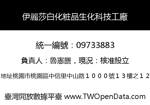 伊麗莎白化粧品生化科技工廠