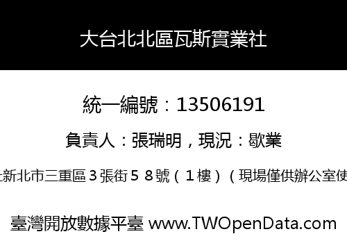 大台北北區瓦斯實業社