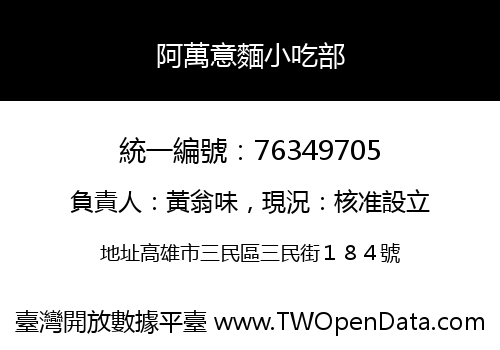 阿萬意麵小吃部