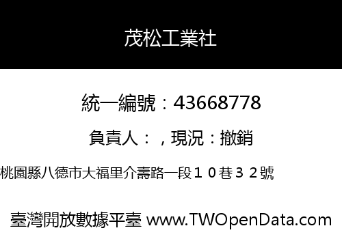 茂松工業社
