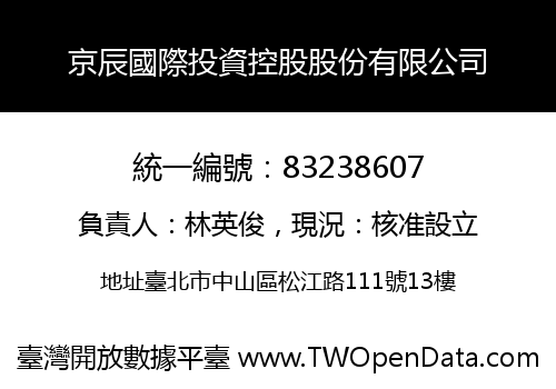 京辰國際投資控股股份有限公司