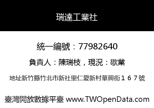 瑞達工業社