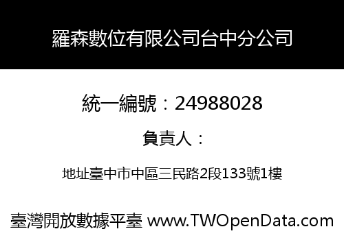 羅森數位有限公司台中分公司