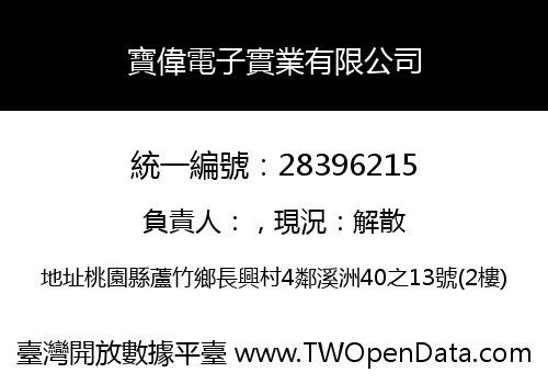 寶偉電子實業有限公司