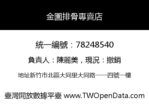 金園排骨專賣店