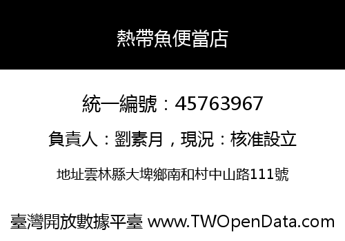 熱帶魚便當店
