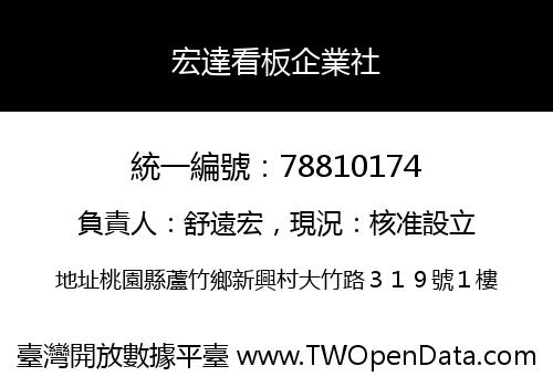 宏達看板企業社