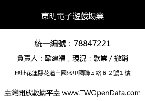 東明電子遊戲場業