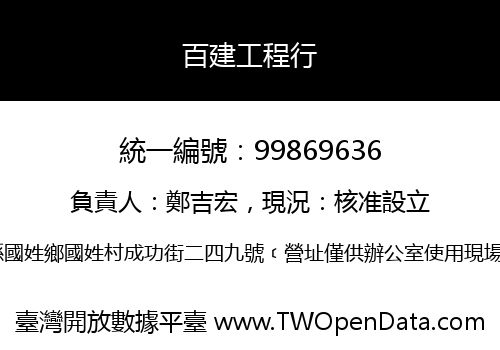 百建工程行