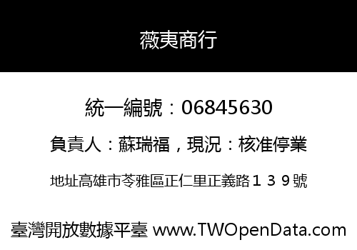 薇夷商行