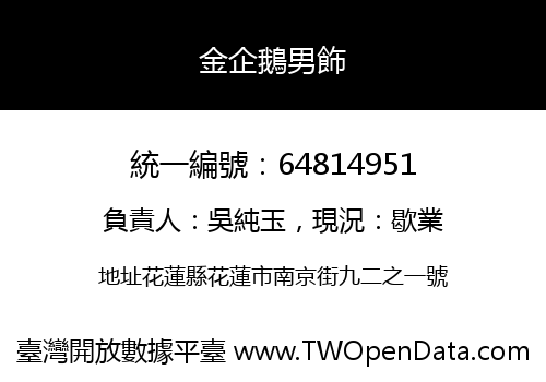 金企鵝男飾