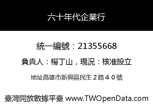 六十年代企業行