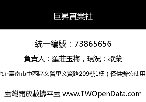 巨昇實業社