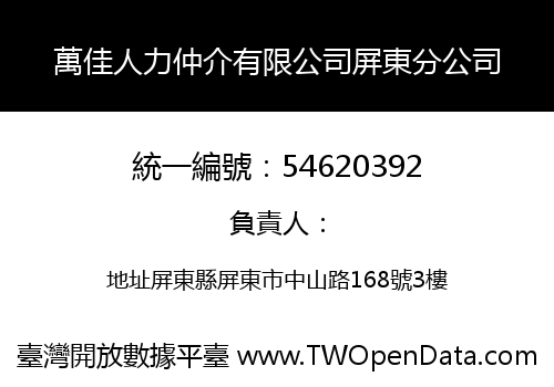 萬佳人力仲介有限公司屏東分公司