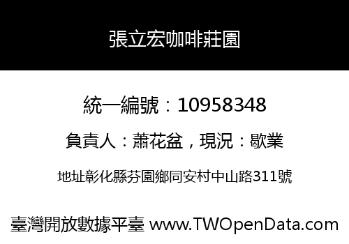 張立宏咖啡莊園