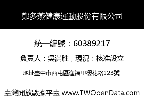 鄭多燕健康運動股份有限公司