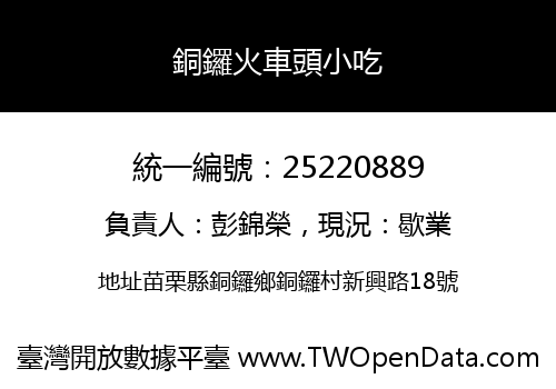銅鑼火車頭小吃