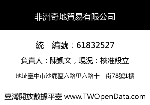 非洲奇地貿易有限公司