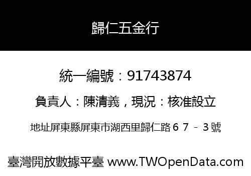 歸仁五金行