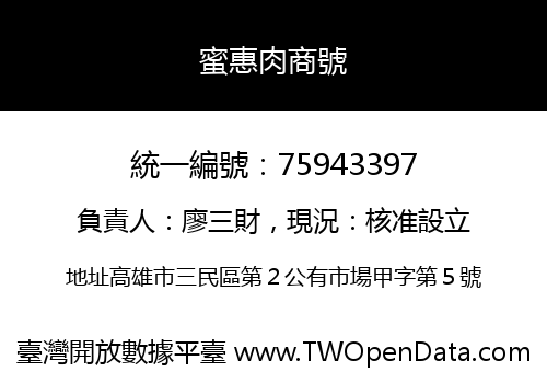 蜜惠肉商號