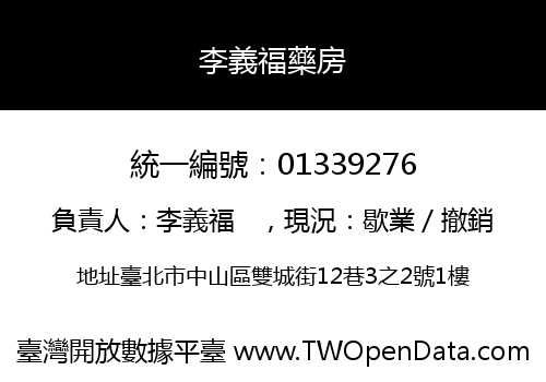 李義福藥房