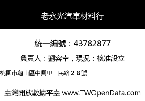 老永光汽車材料行
