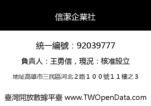 信潔企業社