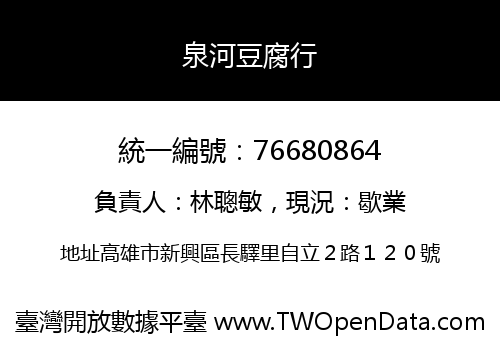泉河豆腐行