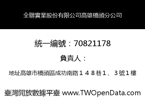 全聯實業股份有限公司高雄橋頭分公司