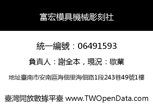 富宏模具機械彫刻社