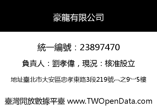 豪龍有限公司