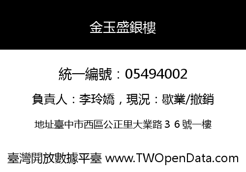 金玉盛銀樓