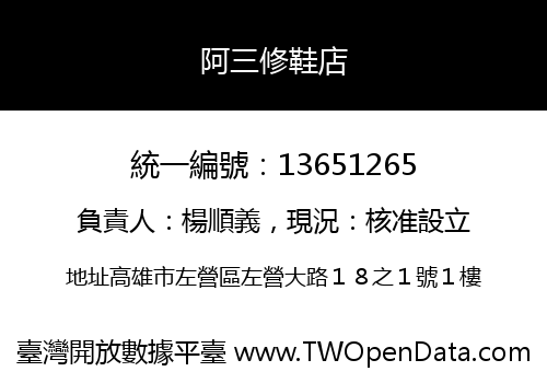 阿三修鞋店
