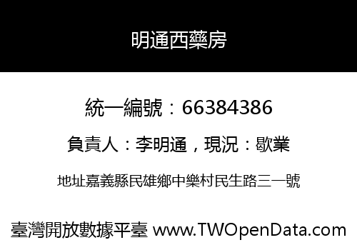 明通西藥房