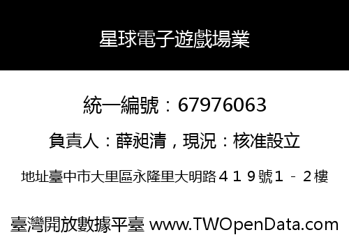 星球電子遊戲場業
