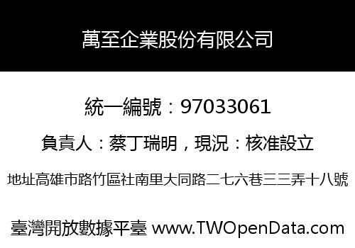 萬至企業股份有限公司