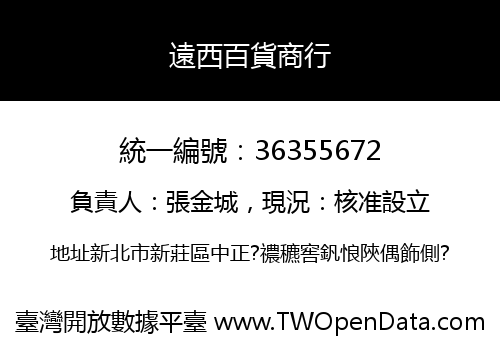 遠西百貨商行