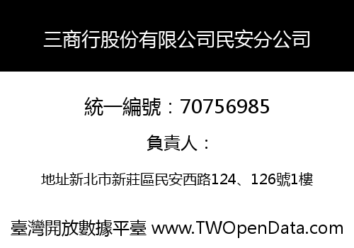 三商行股份有限公司民安分公司