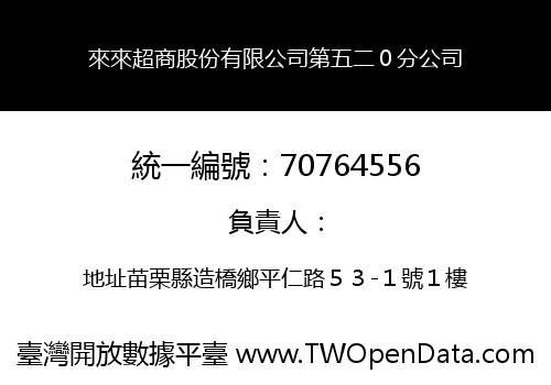 來來超商股份有限公司第五二０分公司
