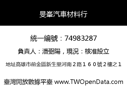 旻峯汽車材料行