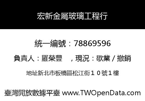 宏新金屬玻璃工程行