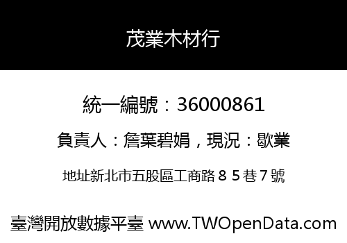 茂業木材行