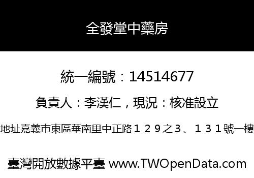 全發堂中藥房