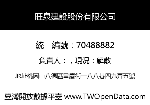 旺泉建設股份有限公司