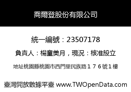 喬爾登股份有限公司